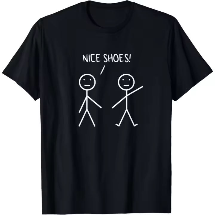 Camiseta de Manga Corta, 100% Algodón, Ropa Unisex para Hombres y Mujeres en 5 Tallas, Camiseta Negra, Cuello redondo con estampado. - 1
