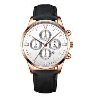 Reloj De Pulsera Para Hombres Y Mujeres Minimalista Elegante Reloj De Cuarzo De Moda Resistente Al Agua 3Bar Material De Cuerda Simulada Y Caso De Bronce - details 5