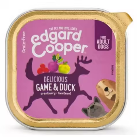 Edgard & Cooper Adult Grain Free Venado y Pato Perro Tarrinas 11 x 150 gr - 1