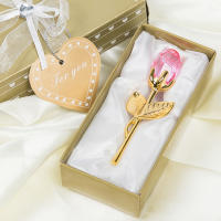 Regalo De Día De La Madre Para Novia Rosa De Cristal Artificial Flores Del Amor Eterno Para Aniversario Boda Suministros De Fiesta - details 9