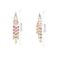 Aros De Viento Colgantes De Cristal Con Prisma De Sol Y Estrella Decoración De Pared En Rosa Para Habitación Arte Y Manualidades Para Exteriores - details 1