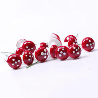 50Pcs Mini Jardín De Setas Rojas Con Puntos Pequeño Juguete De Casa Bonsái Decoración De Jardín Ornamento Para Escritorio - details 14