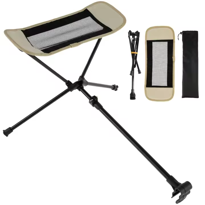 Silla De Camping WESTTUNE Universal Con Soporte De Pies Plegable Y Ajustable Ligera Para Exterior Pesca Playa Senderismo - 1
