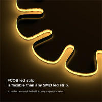 Tira De LED COB Flexible 1M 5V USB 400 LEDs/M Blancos/Blanco Cálido/Blanco Natural Alta Densidad Con RA90 FCOB Luz De Tira LED - details 4