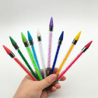 1pcs Herramienta De Dote De Joyería Doble Cabeza De Cristal Pluma Para Picking Y Pintura De Cera Con Piedras Preciosas - details 1