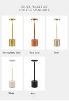 Lámpara De Mesa LED Toque Dimmable Recargable Con 3 Temperaturas De Color Luz Ambiente Creativa Para Hotel Decoración De Pared Lámpara De Escritorio Moderna - details 2