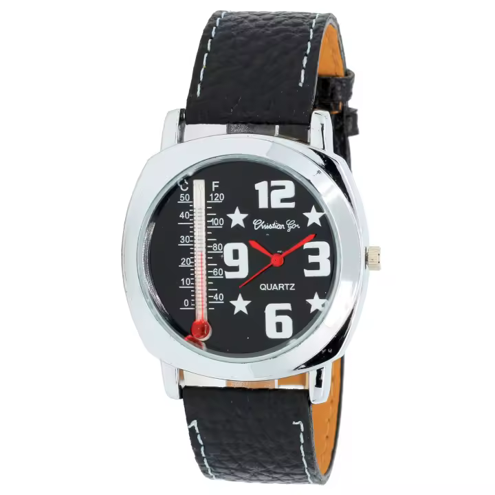 Christian Gar Cg-7538-18040-5  Reloj Para Unisex Color Negro - 1