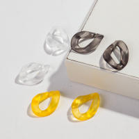 60pcs Pulgones De Acrílico Frosted 14x19mm Cuadrado Cadena De Enlace Para Hacer Pulseras Collares Accesorios De Joyería DIY En Lote - details 8