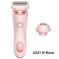 Epilador Eléctrico Para Mujeres 2 En 1 Recargable Doble Cabeza Impermeable Kit De Peluquería Corporal Para Eliminación De Vello Shaver Para Damas En El Bikini Y Axilas - details 1