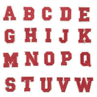 1PC Parche Bordado De Alfabeto Inglés Rojo A-Z Aplicación Para Ropa Bolsos Chaquetas Decoración De Iraón DIY Manualidades - details 32
