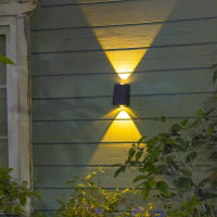 Lámpara De Pared Solar LED Para Exterior Impermeable Iluminación Atmosférica Decorativa Para Jardín Paseo Porche Balcón Camping Moderna - details 9