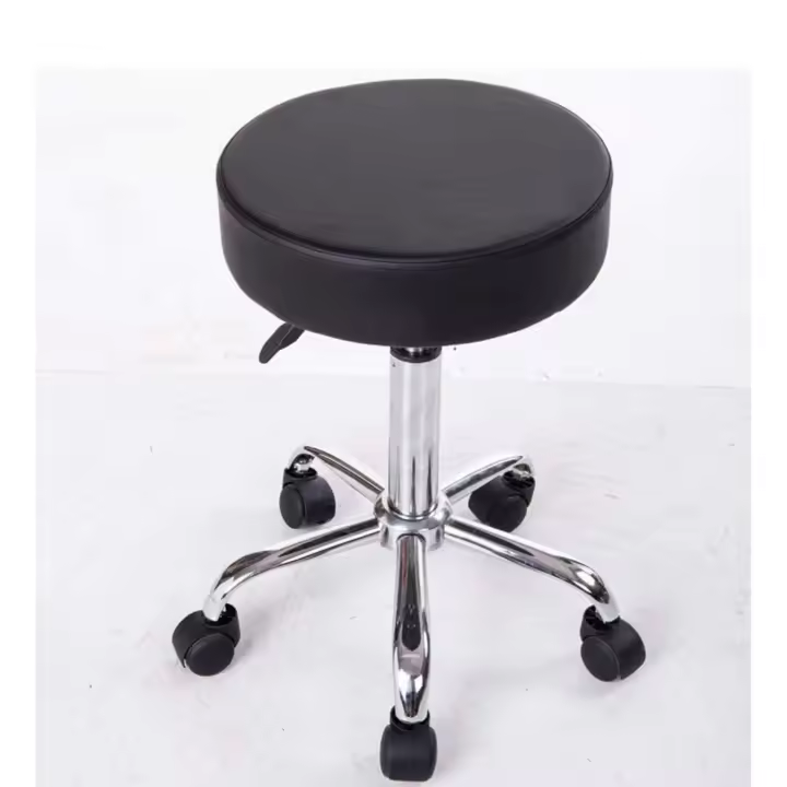 COMODO SILLA GIRATORIA DE POLEA,BARRA DE RECEPCION SE PUEDEN LEVANTAR Y BAJAR,TABURETES ALTOS,SILLA ALTA ,SILLA DE DECORACION DEL HOGAR,SILLA PU ASIENTO,MUEBLES DECORATIVOS,TABURETE PARA MANICURA Y PEDICURA,SILLA SALON - 1