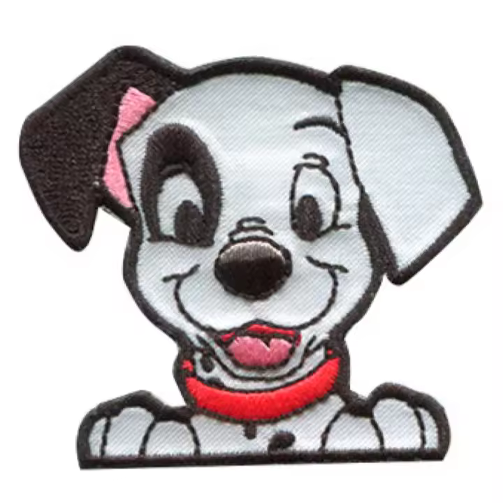 Parches Ropa Disney – Parche Bordado Ropa – (licencia oficial) – Classic Animals – 101 Dálmatas – Animales – Mascotas – Perro – Bebé – 5,2 x 4,8 cm. - Moda The Happy Patch - 1