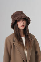 Gorro De Loro De Peluche Con Estampado De Leopardo Para Mujer Gorro De Pescador Redondo Suave Cálido Grueso De Otoño Invierno Para Esquiar - details 5