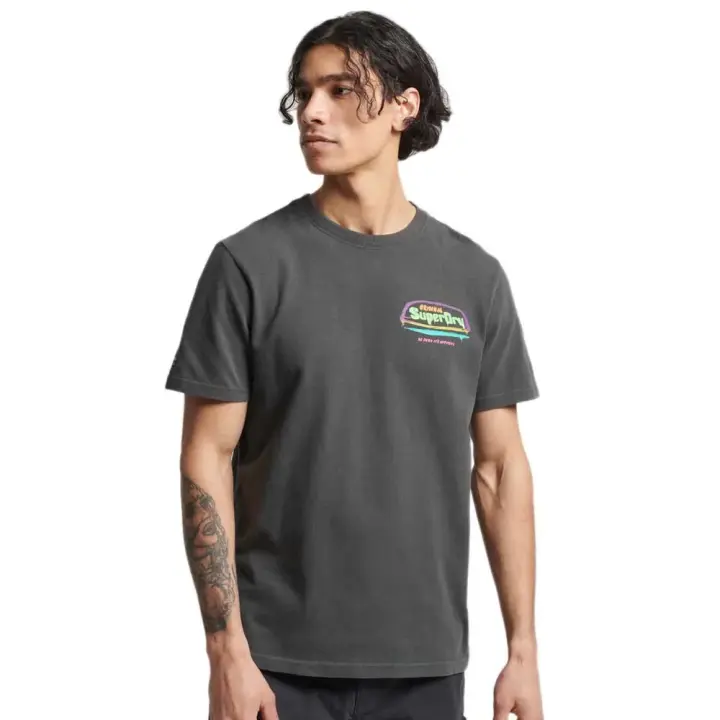 Ropa hombre Camisetas Superdry Camiseta Vintage Cali Negro - 1