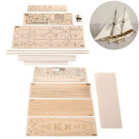 Nueva Kit De Construcción De Barco DIY 2024 Modelo Antiguo De Madera Hevey Barco Sailing Decoración Para Escritorio De Hogar - details 6