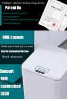 Papelera De Escritorio Mini Sensor 4/6L Cubierta Pequeña Para Baño Estilo Toque Material Plástico Forma Rectangular - details 1