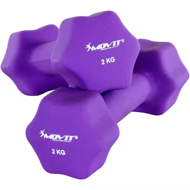 MOVIT® Juego de mancuernas de neopreno ideales para aeróbic o fitness - 1