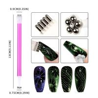 Juego De Varita Magnética Para Gel De Ojo De Gato 3D Herramienta De Arte De Uñas Con Varita Magnética Para Manicura UV Gel De Uñas - details 1