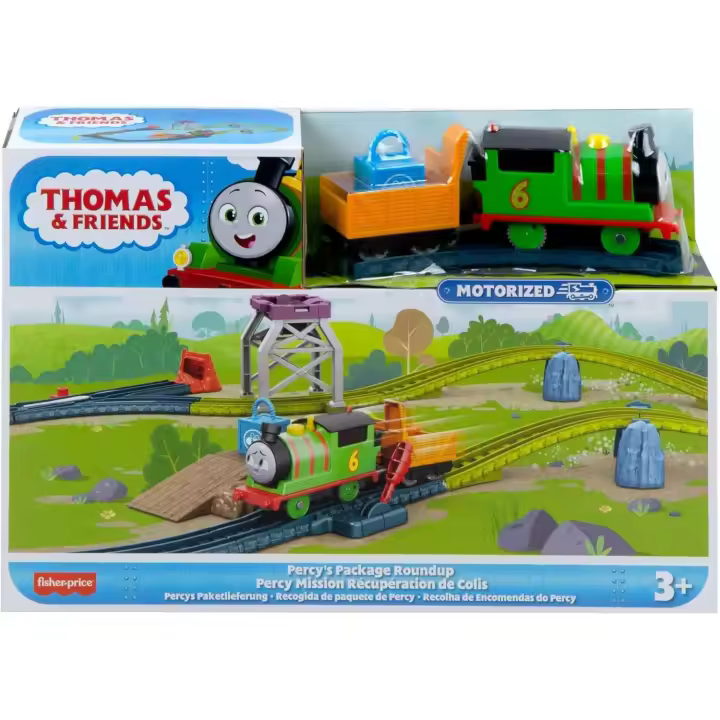 Thomas & Friends- Percys Fisher-Price Percy'S Package Roundup , recogida de paquete de Percy Mattel HGY80 - 1