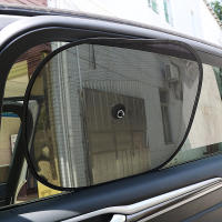 2Pcs/Set Cortinas De Sol Para Coche UV Malla Sucker 44*36cm Bloqueador De Luz Para Ventanas Frontales Y Traseras Negro Accesorios De Coche - details 1