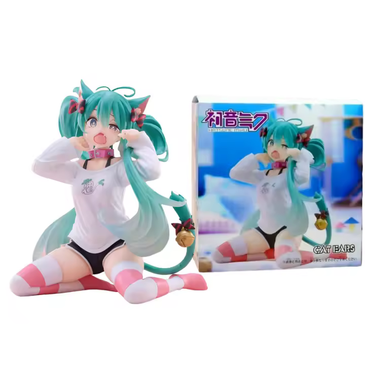 Figura De Anime Hatsune Miku Estilo Kwaii 12cm Muñeca Coleccionable De PVC Para Regalo De Cumpleaños Decoración De Escritorio - 1