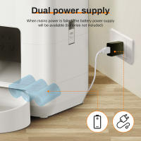 Dispensador Inteligente De Alimentos Para Mascotas 2L Feeder Automático Para Perros Y Gatos Con Botón WIFI APP Control Remoto Dispensador De Alimentos Secos Para Perro - details 11