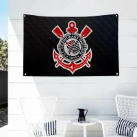 Bandera De Deporte Club Corinthians Paulista 1PC Poliéster Para Exterior Decoración De Habitación Estilo Colgante Sin Personalización - details 6