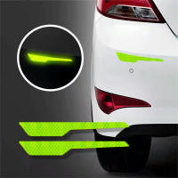 2pcs/set Almohadillas De Seguridad Reflectoras Para Parachoques De Coche Adhesivo De Alarma Reflectante Para Parachoques Trasero - details 4