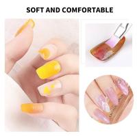 3 Pcs Pluma De Terapia Plana Para Uñas Herramienta Profesional De Gel UV Pincel Para Dibujar Y Extender Uñas Con Cepillo De Manicura - details 6