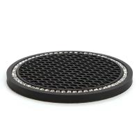 Alfombra De Coche Universal De PVC Con Cristales Negros Bonitos Antideslizante Accesorios Interiores De Vehículo Multifuncionales - details 2