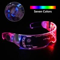 Gafas Luminosas LED De Siete Colores Para Fiestas De Cumpleaños Bares Festivales De Música Navidad Y Ciencia Ficción - details 1