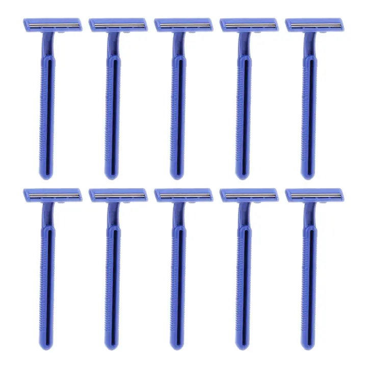 Cepillos De Afeitar Desechables Para Hombres Y Mujeres 300-10PCS Trimmer De Cuerpo Con Hoja De Acero Inoxidable 2 Capas Para Rostro Axilas Y Bikini Aparatos De Hotel - 1