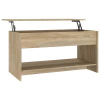 Vidaxl Mesa de Centro de Madera de Ingeniería 102x50x52,5 Cm Blanco - details 1