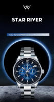 Reloj Mecánico Automático WM Watch Welly Merck Para Hombre Multi-función Resistente Al Agua Con Crowns Ocultas Cristal De Zafiro WM160 - details 0