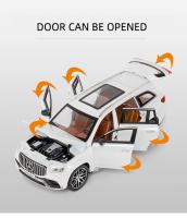 Mercedes Benz GLS63 AMG Modelo De Coche De Aleación 1:24 SUV Simulación Con Sonido Y Luz Juguete Para Niños Regalos Sin Batería Material Plástico - details 6