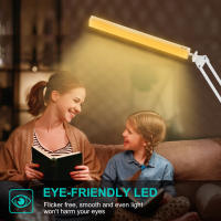 Lámpara De Escritorio NEWACALOX 80 PCS SMD LED Tres Secciones Con Braza Larga Protección Ocular USB Dimmable Plegable Para Estudio - details 5