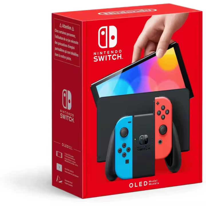 Consola Nintendo Switch (Versión Oled) Blanca+ Super Mario Bros/Consola Nintendo Switch (Versión Oled) Azul Neón/Rojo Neón/Consola Nintendo Switch (Versión Oled) Blanca/Oled Blanca + Mario Kart D - 1