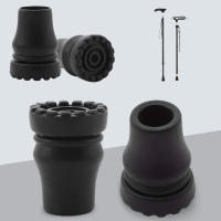 2-10pcs Cubiertas De Goma Para Puntas De Bastón De Caminar Antideslizantes Protector De Punta De Bastón Para Senderismo Trekking Y Escalada - details 3