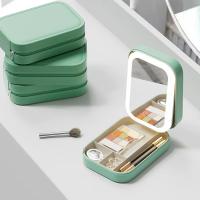 Caja De Maquillaje Portátil Con Espejo LED Y Gran Capacidad Bolsa De Cosméticos Con Almacenamiento Para Accesorios De Maquillaje - details 6