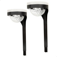 Pack de 2 Balizas exteriores de focos solares led Aktive, Luz continua entre 6 y 8 horas, de 22 lumens, 11 leds, Impermeable - details 0