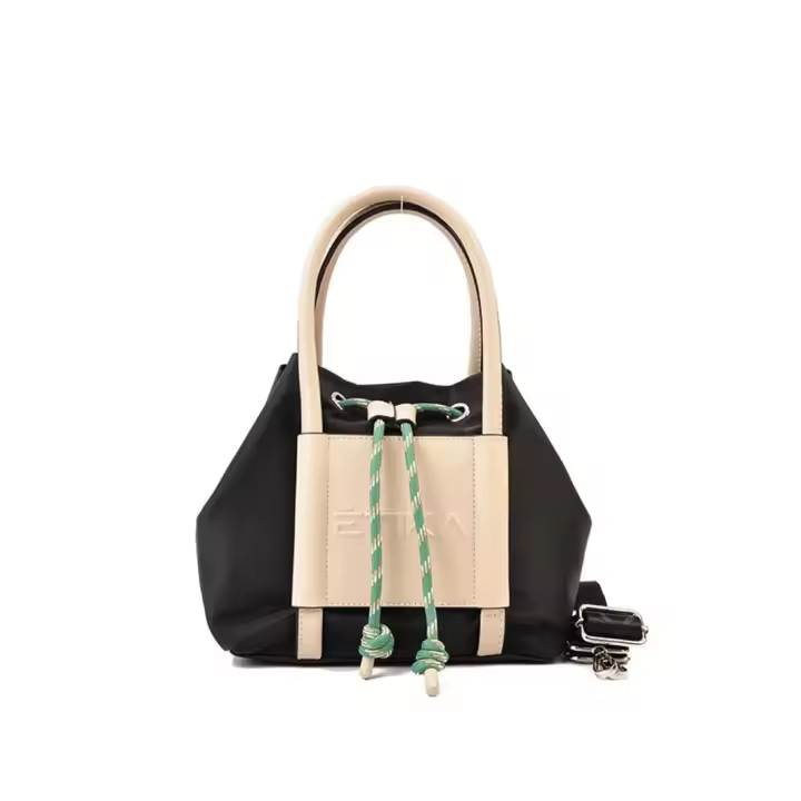 BOLSO CORDONES CASUAL ETIKA MARLENE 01 B30110, NEGRO - 1