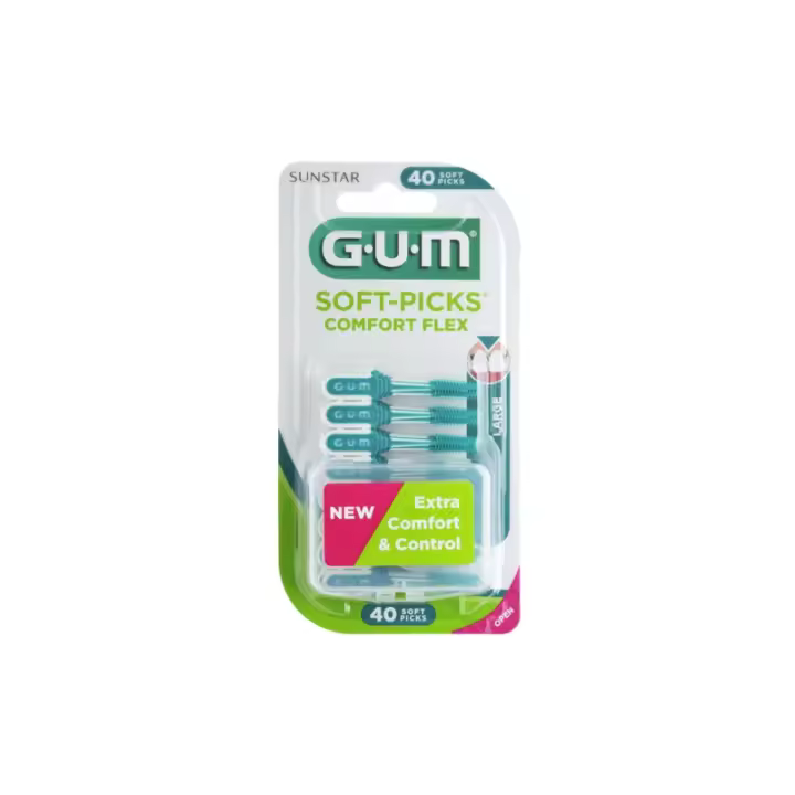 GUM SOFT PICKS COMFORT FLEX LARGE 40 U - 1