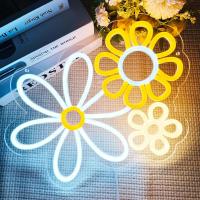 Luces Neón LED Daisy Neón Naranja Para Decoración De Pared Cargado Por USB Flor Noche Para Fiesta Regalos De San Valentín Cumpleaños - details 0
