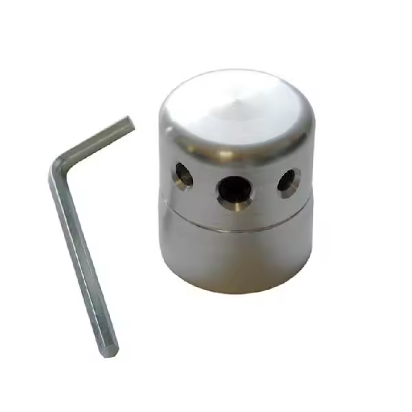 CABEZAL ALUMINIO TORNILLO LATERAL PACK 2 UNIDADES - 1