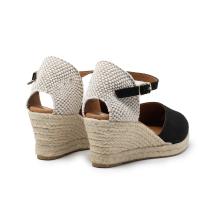 TINA KIZ 29S-5 ARENA Alpargatas de mujer 34929 25V VALENCIANA CORREITA SUEDE NEGRO - details 1