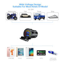 Cargador de coche USB dual 4.8A con voltímetro de pantalla LED Adaptador de teléfono móvil para Coche Moto Barco - details 0