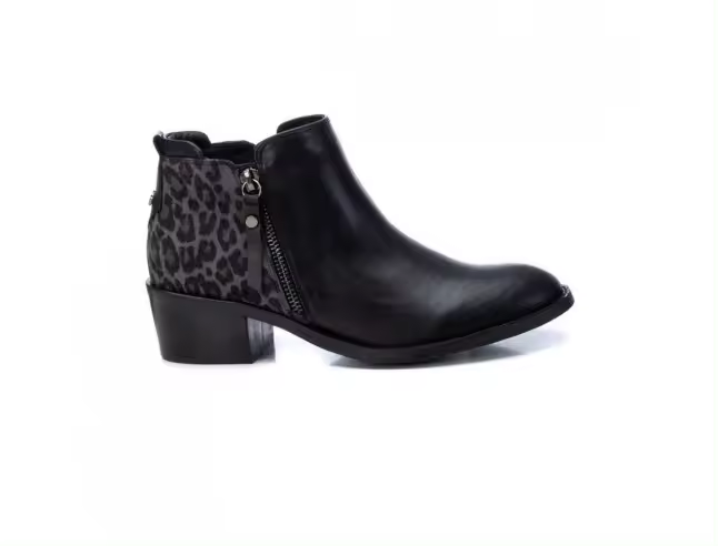 XTI 44471 Botín Leopardo | Estilo Campero | Tacón 4 Cm | Outlet Mujer - 1
