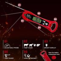 Termómetro De Carne Instantáneo Para Cocinar Preciso Y Rápido Con Retroiluminación Y Magnete Termómetro Digital De Alimentos Con Calibración - details 7