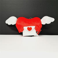 PELUCHE FORMA CORAZON CON ALAS Y SOBRE,te amo te quiero,Regalo Día de San Valentín,Decoracion Día de San Valentín,cm,fespu - details 0